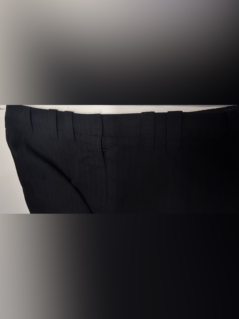 Sandra Angelozzi Pinstripe Pencil Knee Skirt With Pockets size 12/14 or L/XL - Picture 10 of 10